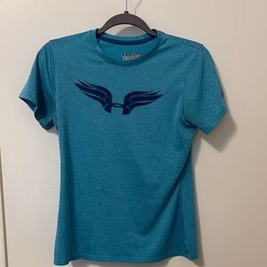 Under Armour Teal T-Shirt with Winged Logo